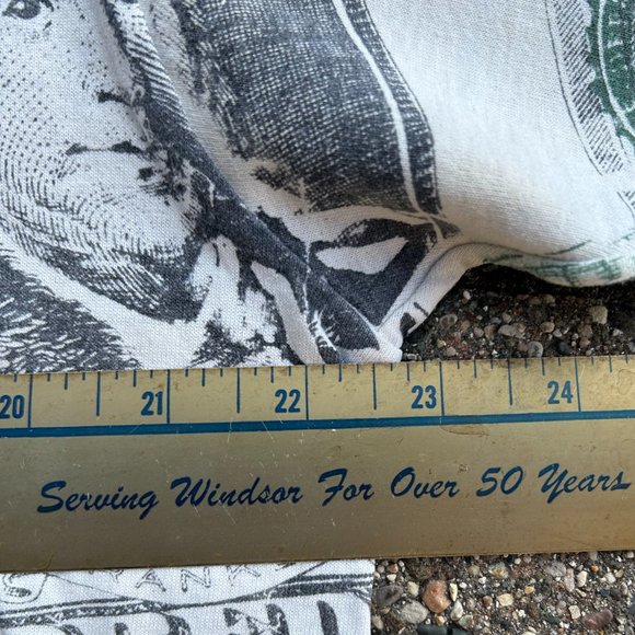 Vintage 90s Single Stitch Money AOP All Over Print $100 Bills T Shirt Sz XL - Picture 4 of 7